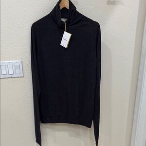 ⭐️Sheep Inc. “Born in New Zealand” Made in UK Charcoal Gray 100% Merino Wool—XL